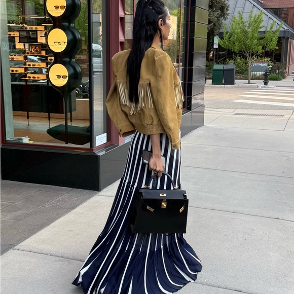 R13 Fringe suede Bomber Jacket - Picture 8 of 11